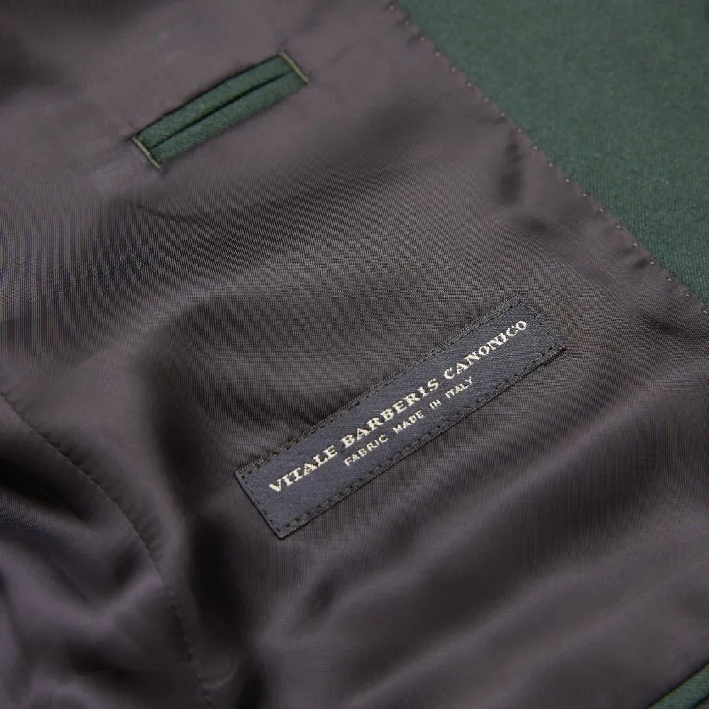 J Crew Ludlow Slim-fit suit jacket with double vent in Italian wool Green 38S - Picture 3 of 4